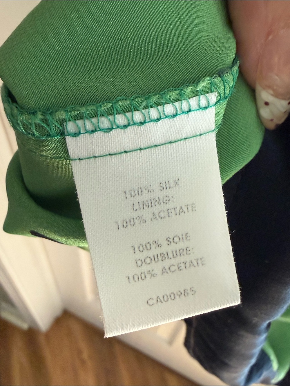 Nanette Lepore $397 Green and Black 100% Silk Bow Dress 2 XS - Picture 4 of 4